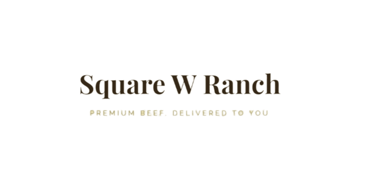 A green square w ranch logo with the words " square w ranch ".